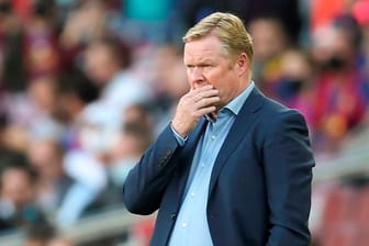 Ronald Koeman: Der niederländische Coach verlor das "El Clásico" gegen Real Madrid.