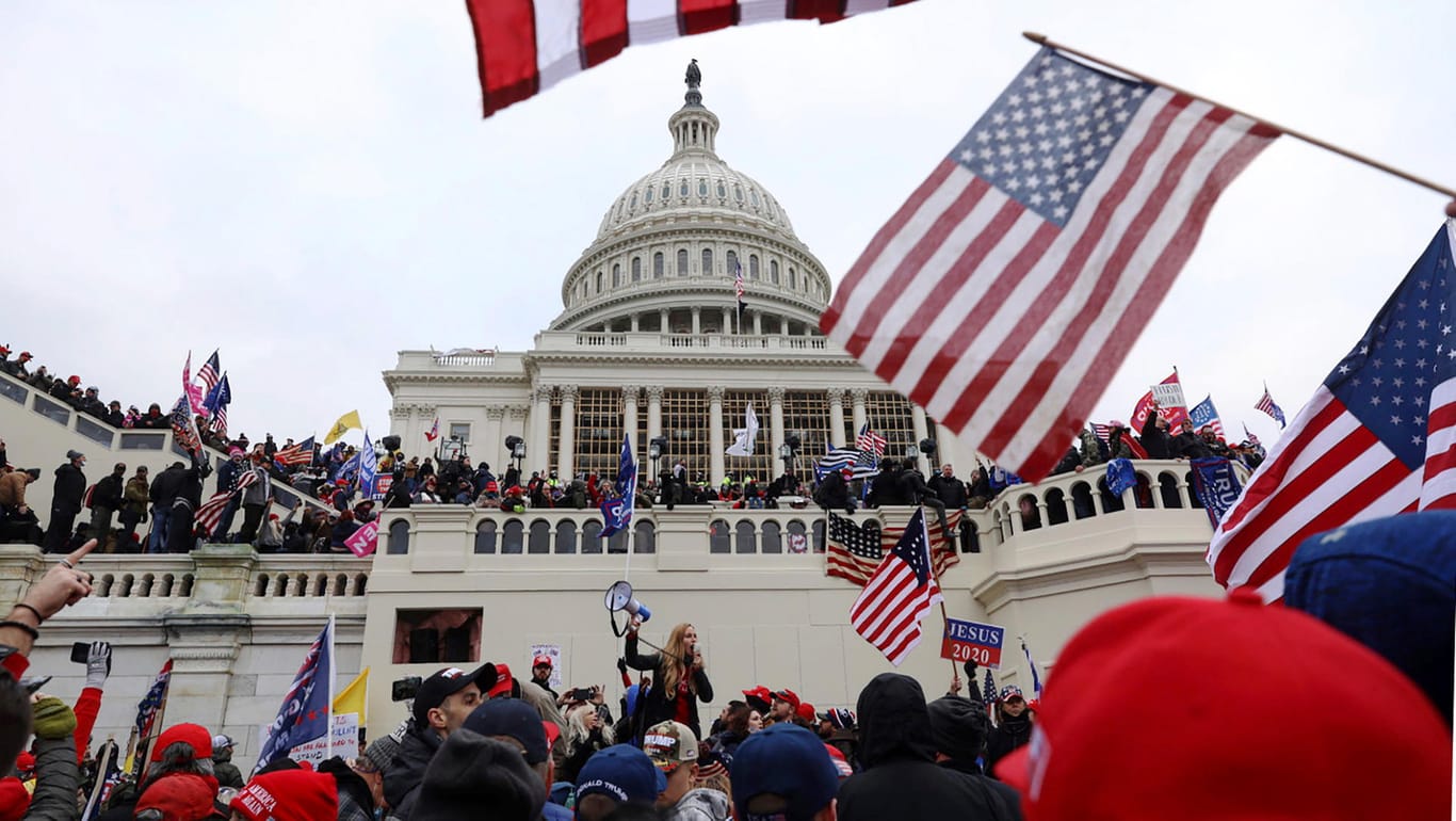 Sturm auf das Kapitol: Anhänger Trumps hatten am 6. Januar dieses Jahres den Sitz des US-Kongresses in Washington erstürmt.