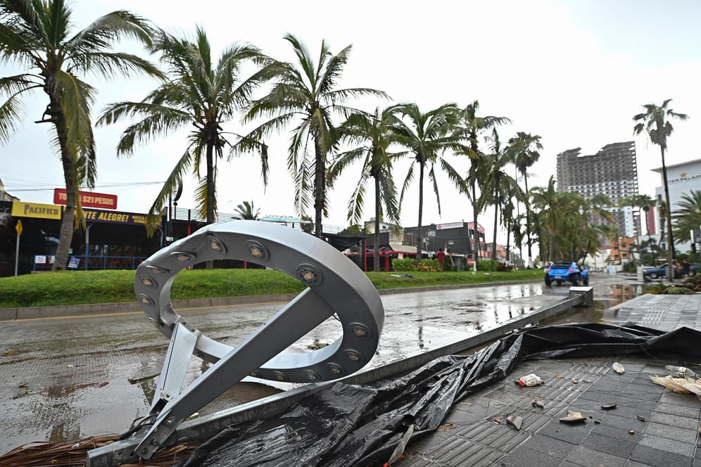 Hurrikan in Mexiko: Vor einigen Tagen traf "Pamela" an Land und brachte der Hafenstadt starke Winde und Regen.