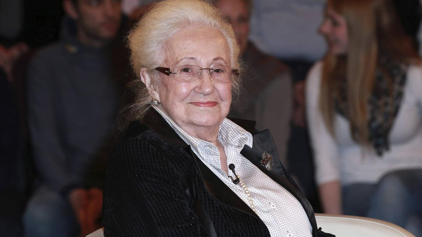 Erna de Vries bei der Aufzeichnung einer "Markus Lanz"-Sendung im Jahr 2015: Die Holocaust-Überlebende ist im Alter von 98 Jahren gestorben.