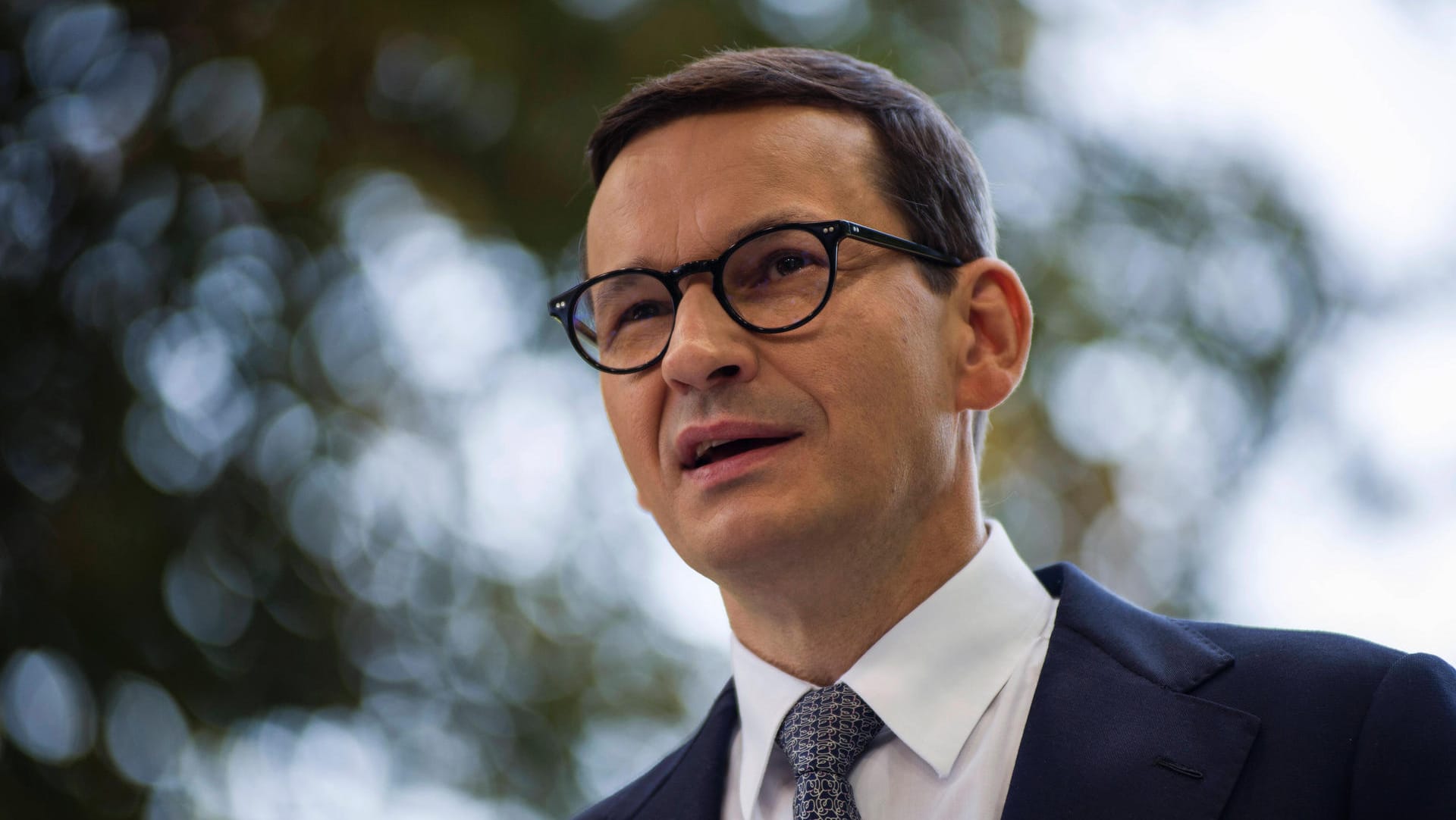 Mateusz Morawiecki: Polens Regierungschef warf der EU-Kommission vor, sie stelle "mit einer Pistole an unserem Kopf" Forderungen an sein Land.