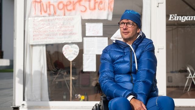 Streikender Helbing