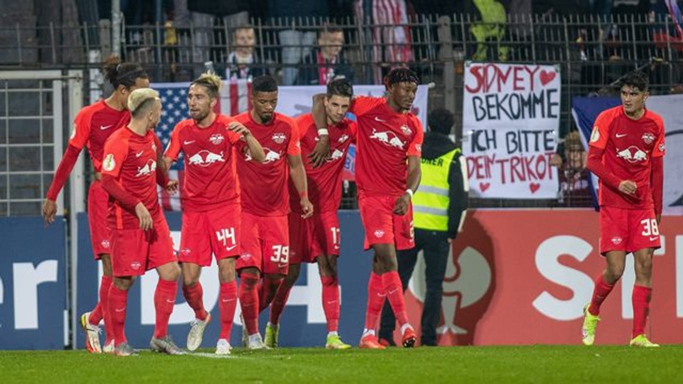 RB Leipzig setzte sich im DFB-Pokal gegen den SV Babelsberg durch.