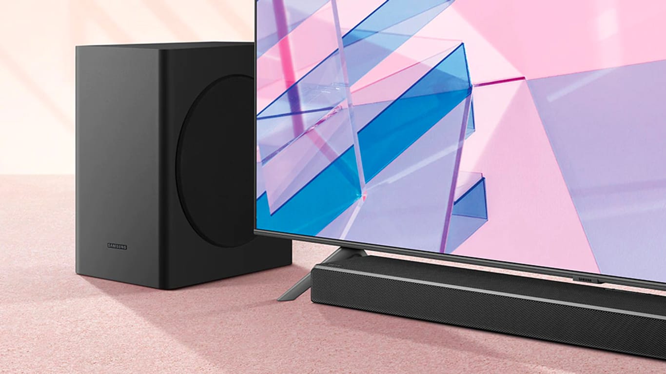 Für das Kinofeeling im heimischen Wohnzimmer: Heute sind zwei Soundbars von Samsung radikal reduziert.