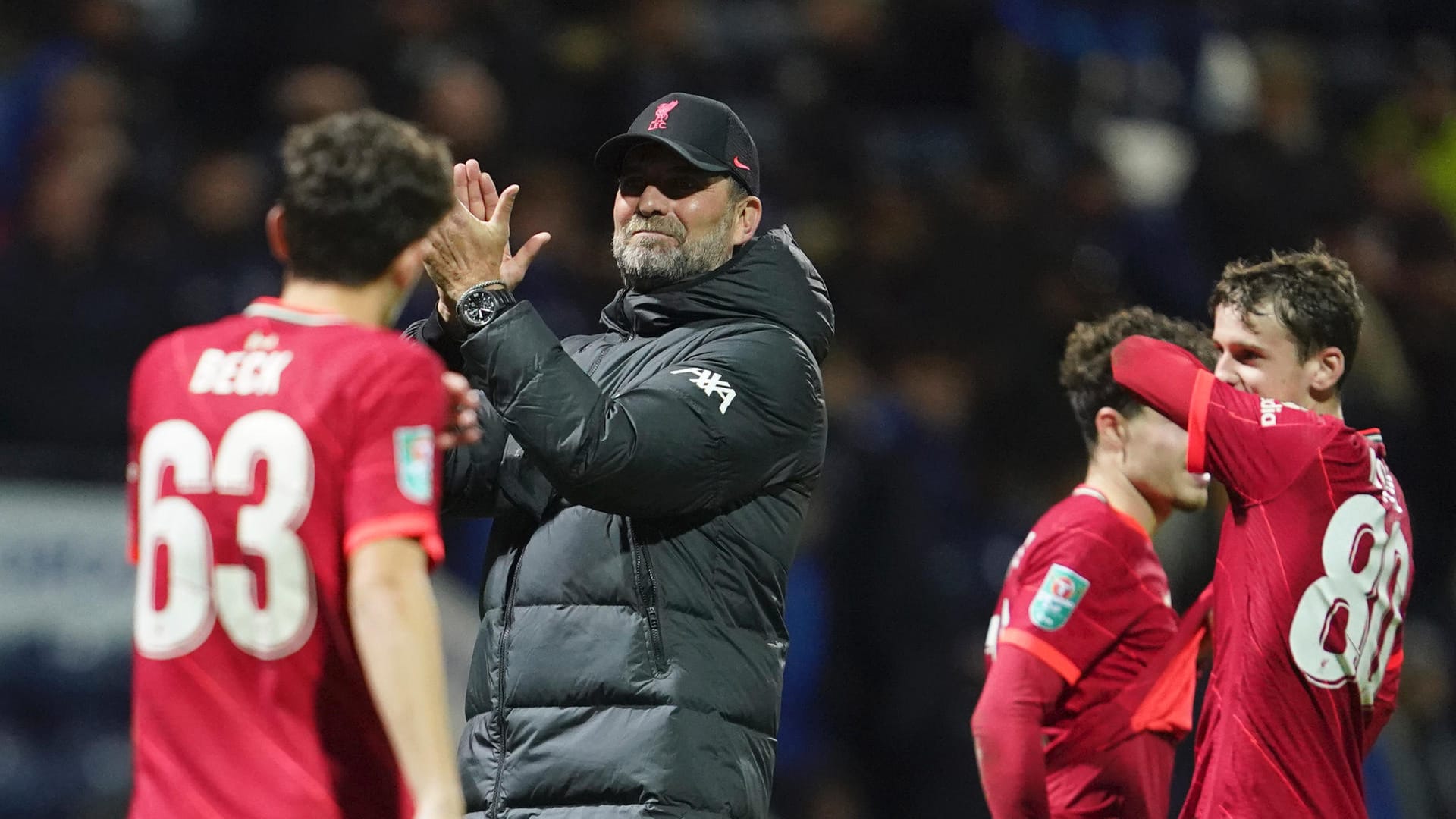 Jürgen Klopp jubelt: Liverpool erreichte ohne Probleme das Viertelfinale des Liga-Cups. Jürgen Klopp jubelt: Liverpool erreichte ohne Probleme das Viertelfinale des Liga-Cups.