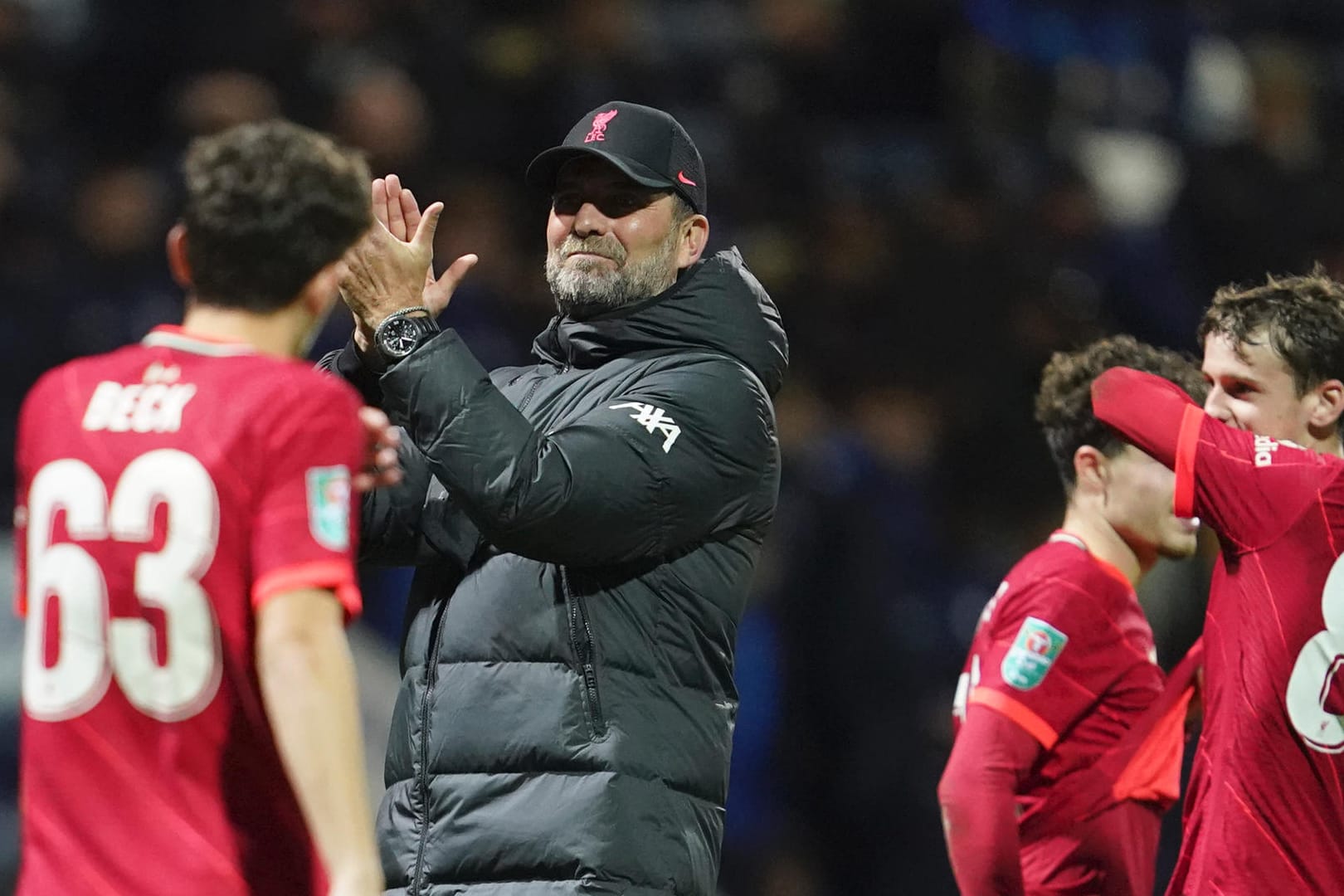 Jürgen Klopp jubelt: Liverpool erreichte ohne Probleme das Viertelfinale des Liga-Cups.
