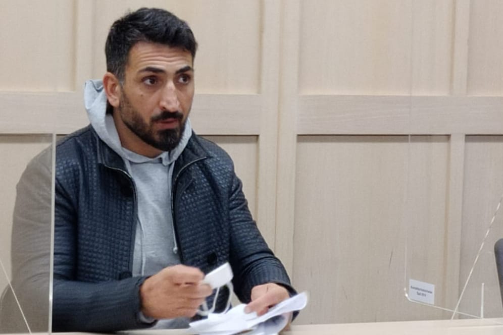 Mustafa Alin am Donnerstag vor Gericht in Hannover: Der frühere TV-Star hatte die letzten Tage in Untersuchungshaft verbracht.