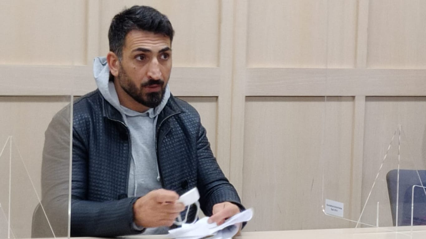 Mustafa Alin am Donnerstag vor Gericht in Hannover: Der frühere TV-Star hatte die letzten Tage in Untersuchungshaft verbracht.