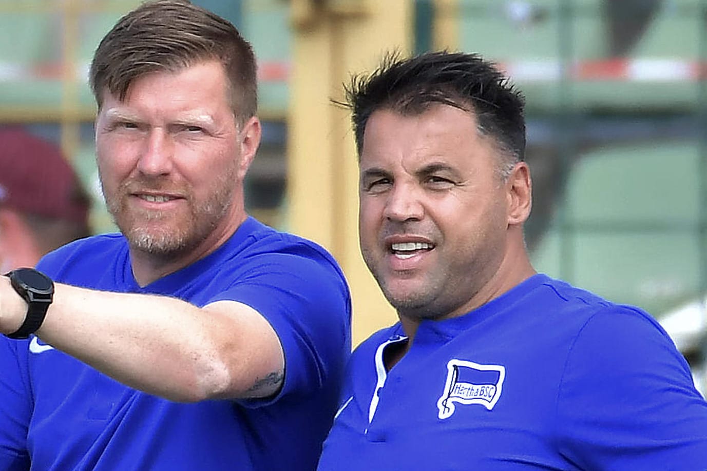 Levent Selim (re.): Der Verstorbene führte lange Jahre mit Andreas Zecke Neuendorf das U23-Team von Hertha BSC.