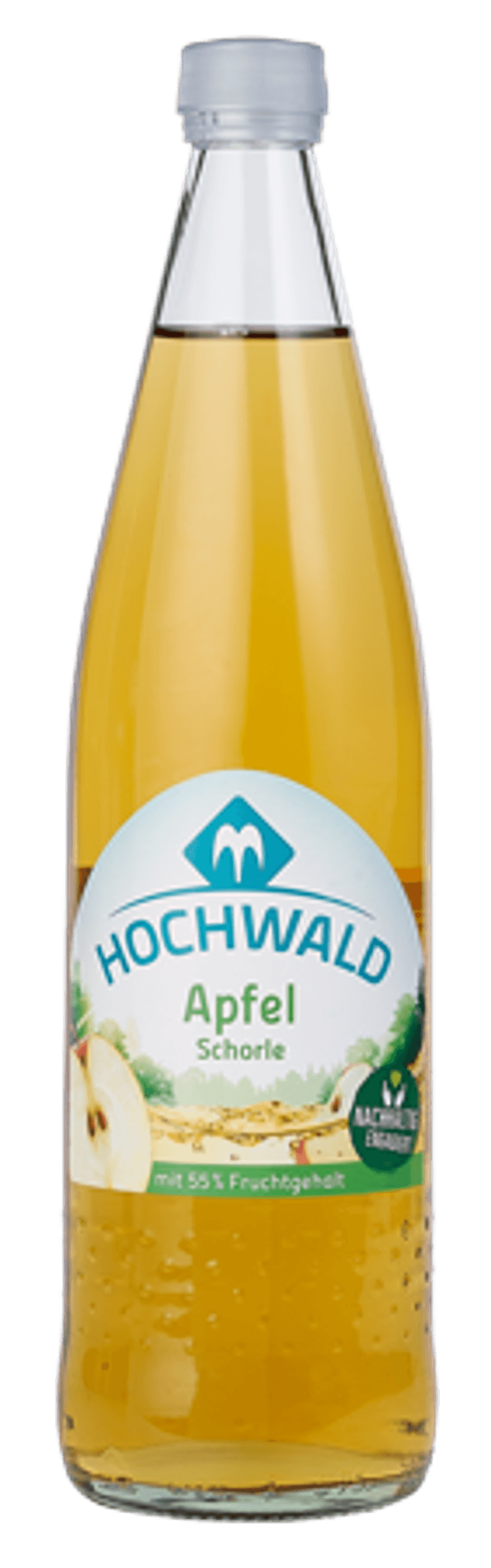 Hochwald Apfelschorle: Unter Umständen kann es zu Gärung kommen.