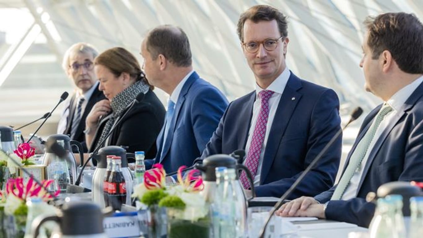 Kabinettssitzung mit Ministerpräsident Wüst