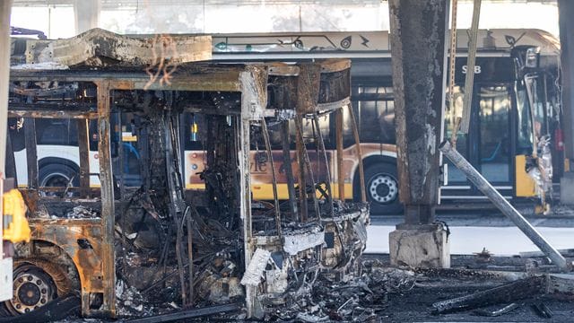 Brand im Busdepot Brand im Busdepot