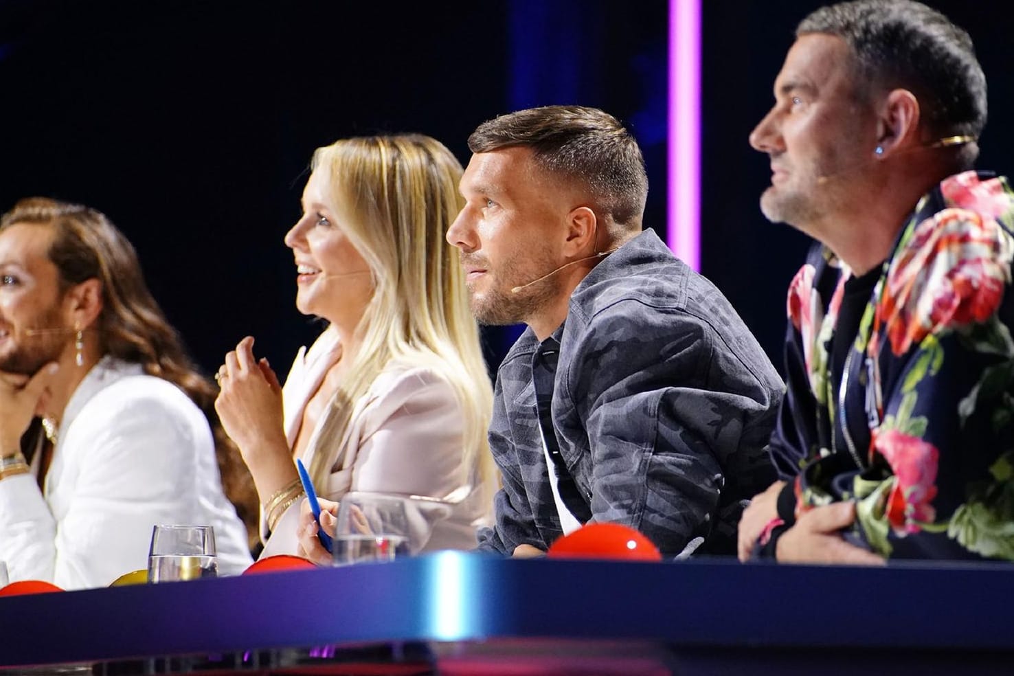 Riccardo Simonetti, Chantal Janzen, Lukas Podolski und Michael Michalsky: Sie sind die Jury von "Das Supertalent".