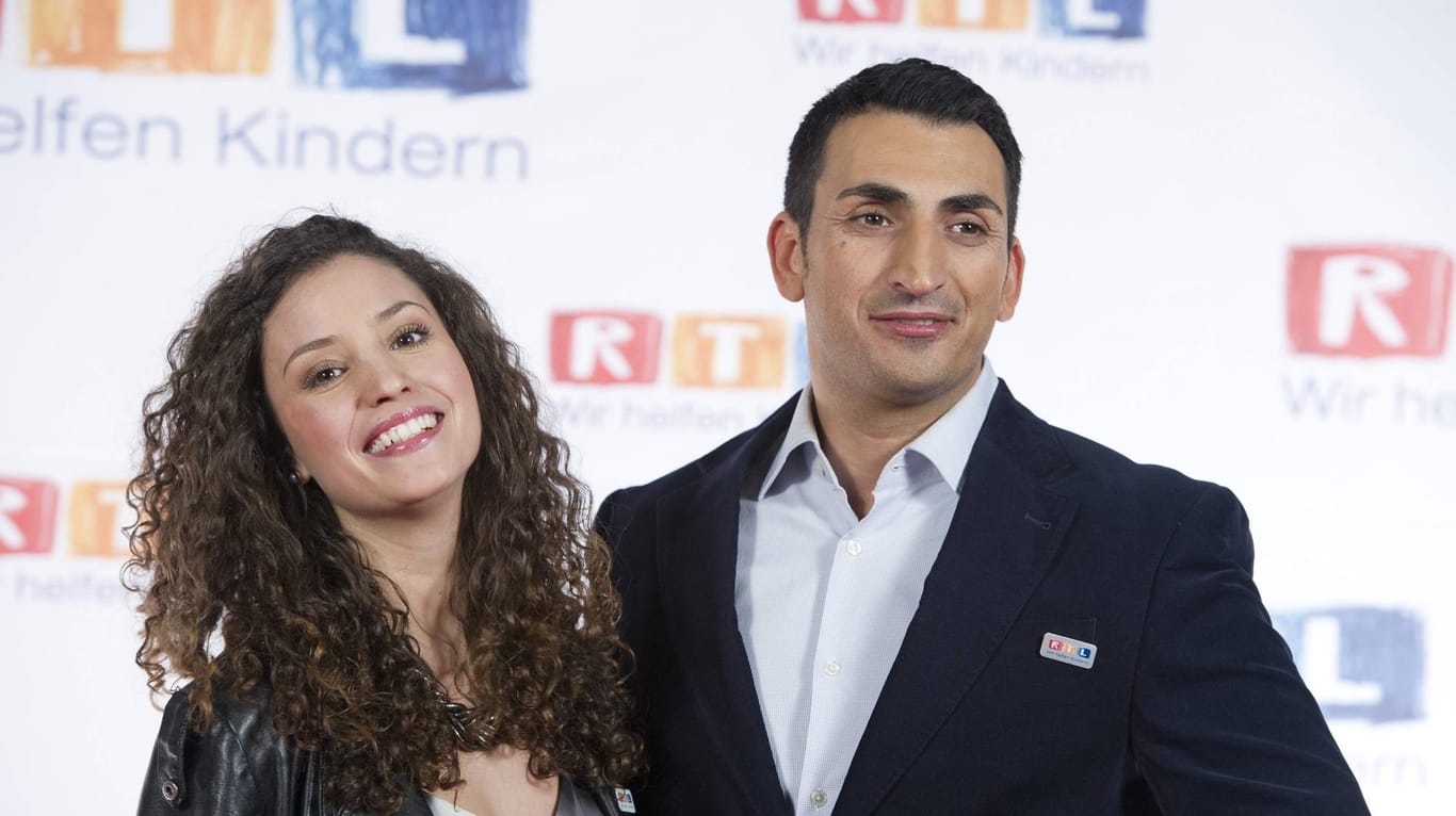 Mustafa Alin 2014 mit seiner damaligen GZSZ-Kollegin Nadine Menz (Archivbild): Der Schauspieler bewegt sich mittlerweile in der Corona-Leugner-Szene.