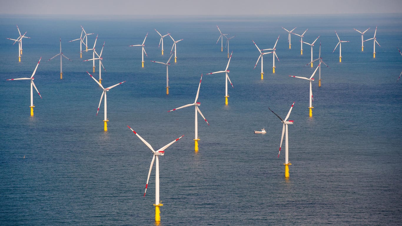 Offshore-Windpark vor Sylt in der Nordsee (Symbolbild): Der Netzbetreiber Tennet will Windparks auf dem Meer miteinander verbinden.