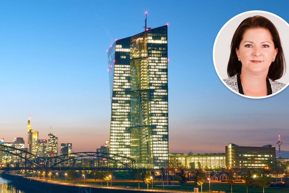 Der Sitz der Europäischen Zentralbank Frankfurt: Die Zinsen bleiben auf Nullniveau.