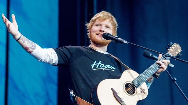 Superstar und super Kumpel: Ed Sheeran.