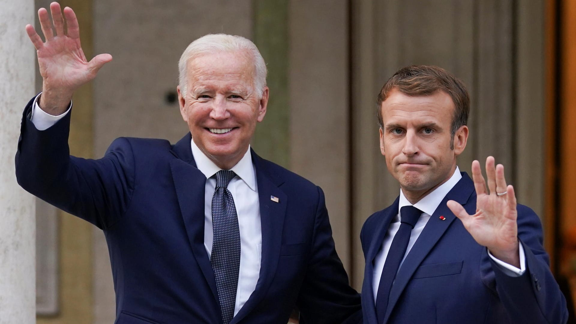 US-Präsident Joe Biden und Frankreichs Präsident Emmanuel Macron: Beide wollen die Beziehungen ihrer Staaten nun wieder verbessern. US-Präsident Joe Biden und Frankreichs Präsident Emmanuel Macron: Beide wollen die Beziehungen ihrer Staaten nun wieder verbessern.