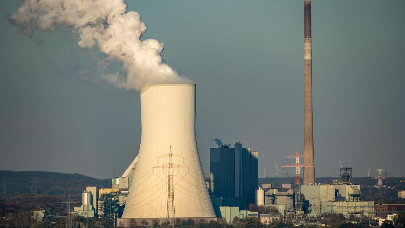 Der Kühlturm des Kohlekraftwerks in Duisburg-Walsum (Archivbild): Der Markt könnte den Kohleausstieg schneller regeln als die Politik, sagt ein Ökonom.