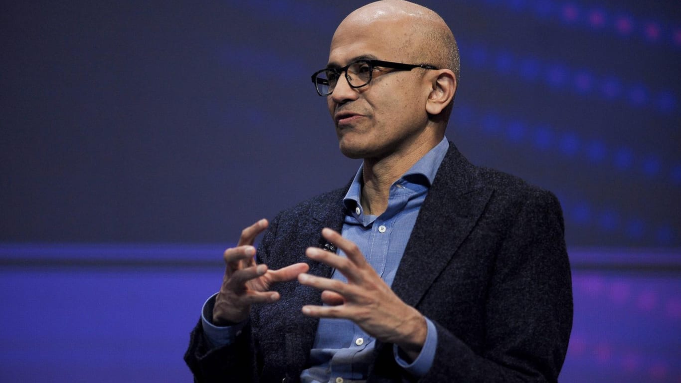 Der Microsoft-CEO Satya Nadella spricht bei einer Konferenz in Spanien: Sein Unternehmen ist jetzt die wertvollste börsennotierte Firma der Welt.