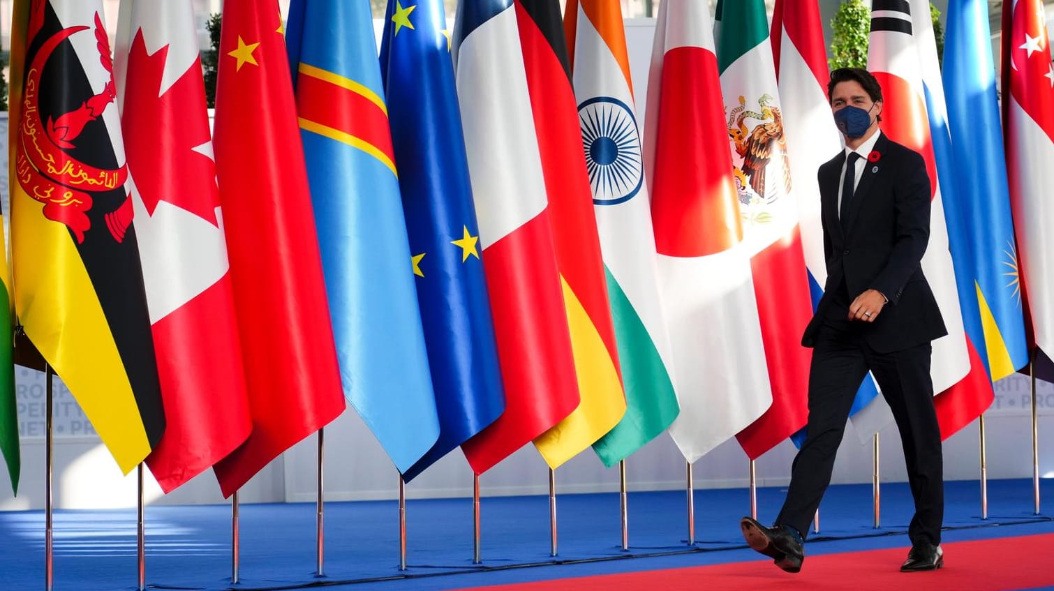 Kanadas Premierminister Justin Trudeau beim G20-Gipfel in Rom: In diesem Jahr versammelt sich die "Gruppe der 20" in der italienischen Hauptstadt. Kanadas Premierminister Justin Trudeau beim G20-Gipfel in Rom: In diesem Jahr versammelt sich die "Gruppe der 20" in der italienischen Hauptstadt.