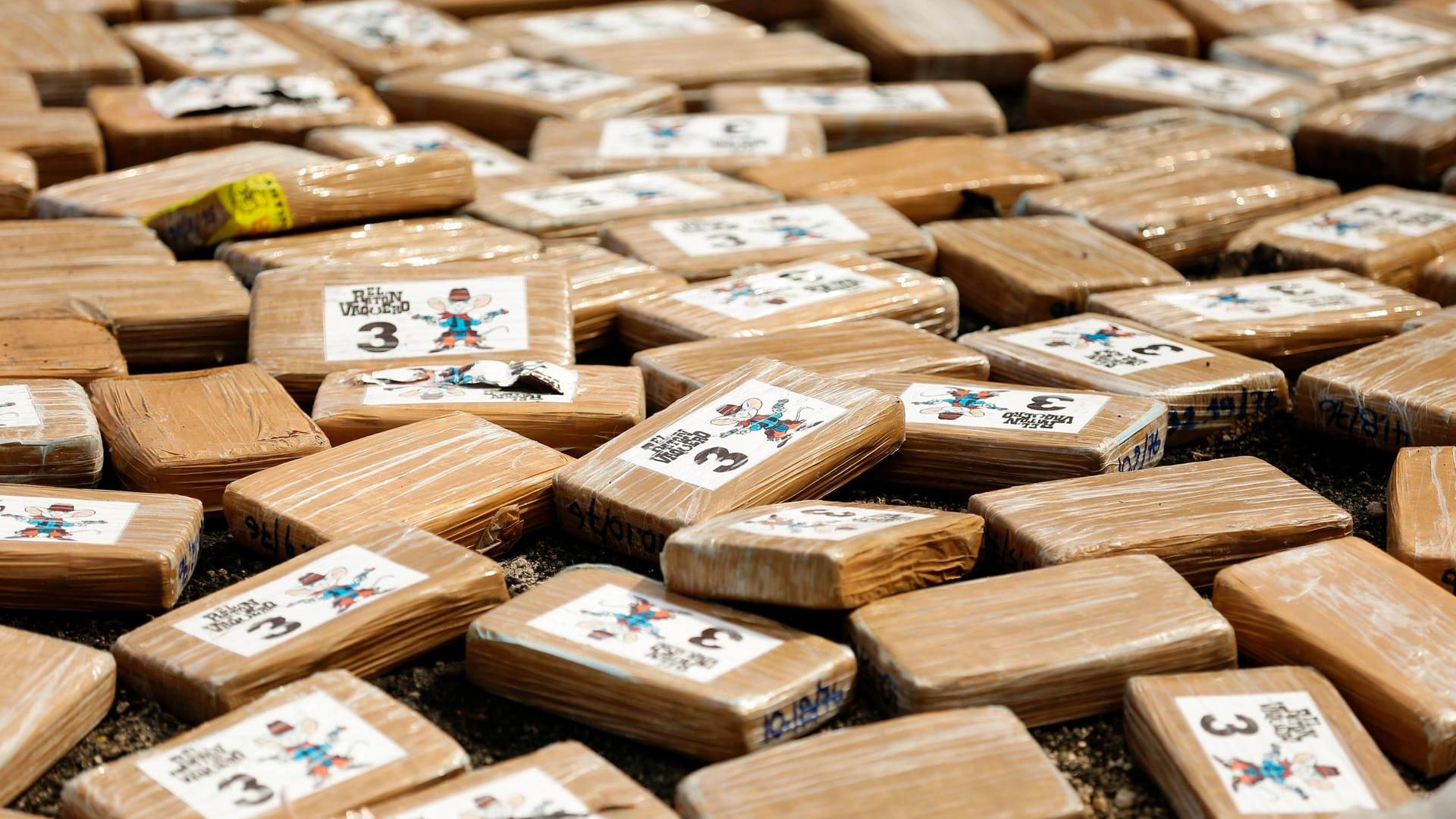 Kokain-Päckchen liegen auf einen Haufen in Chile (Symbolbild): In Kolumbien hat die Polizei 1.000 Pakete mit dem Rauschgift beschlagnahmt. Kokain-Päckchen liegen auf einen Haufen in Chile (Symbolbild): In Kolumbien hat die Polizei 1.000 Pakete mit dem Rauschgift beschlagnahmt.