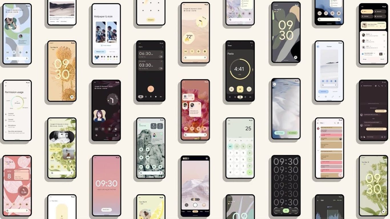 Smartphones mit Android 12: Das neue Material You-Design