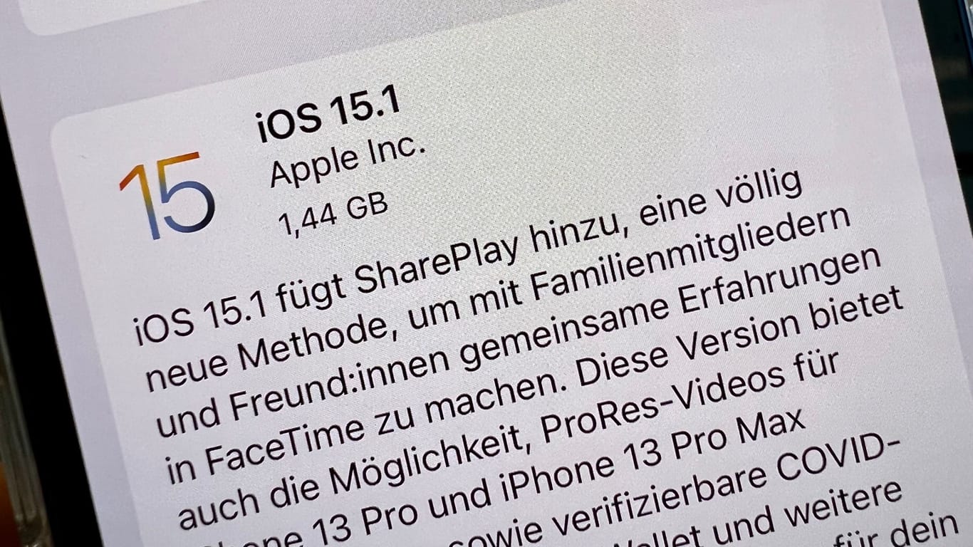 iOS 15.1-Update-Benachrichtigung: Ab sofort bekommen die iPhones auch SharePlay
