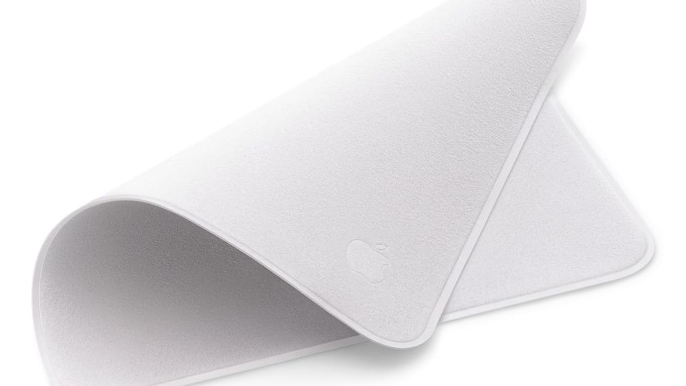 Zubehör für das neue MacBook Pro: Apple stellt ein eigenes Poliertuch vor.