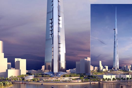 So soll der Kingdom Tower im saudi-arabischen Dschidda einmal aussehen