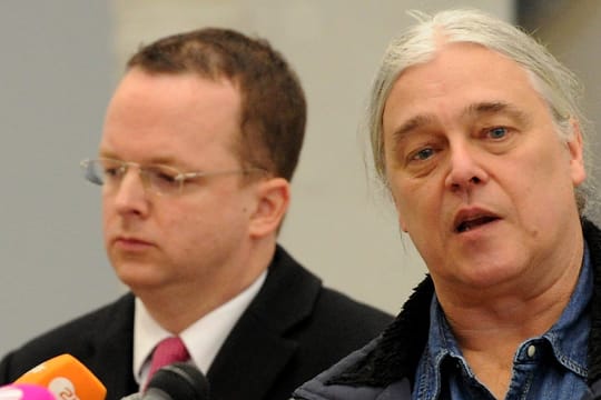 Prokon-Insolvenzverwalter Dietmar Penzlin (li.) sieht gute Chancen für eine Schadenersatzklage gegen den ehemaligen Prokon-Geschäftsführer Carsten Rodbertus (re.).