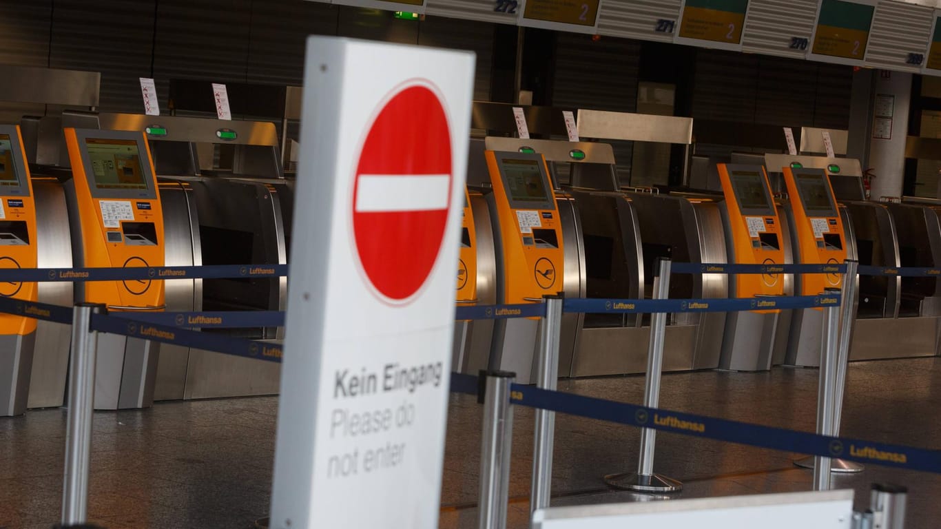 Warnstreik an sechs deutschen Flughäfen angekündigt: Am Mittwoch werden auch die Check-In-Schalter bestreikt.