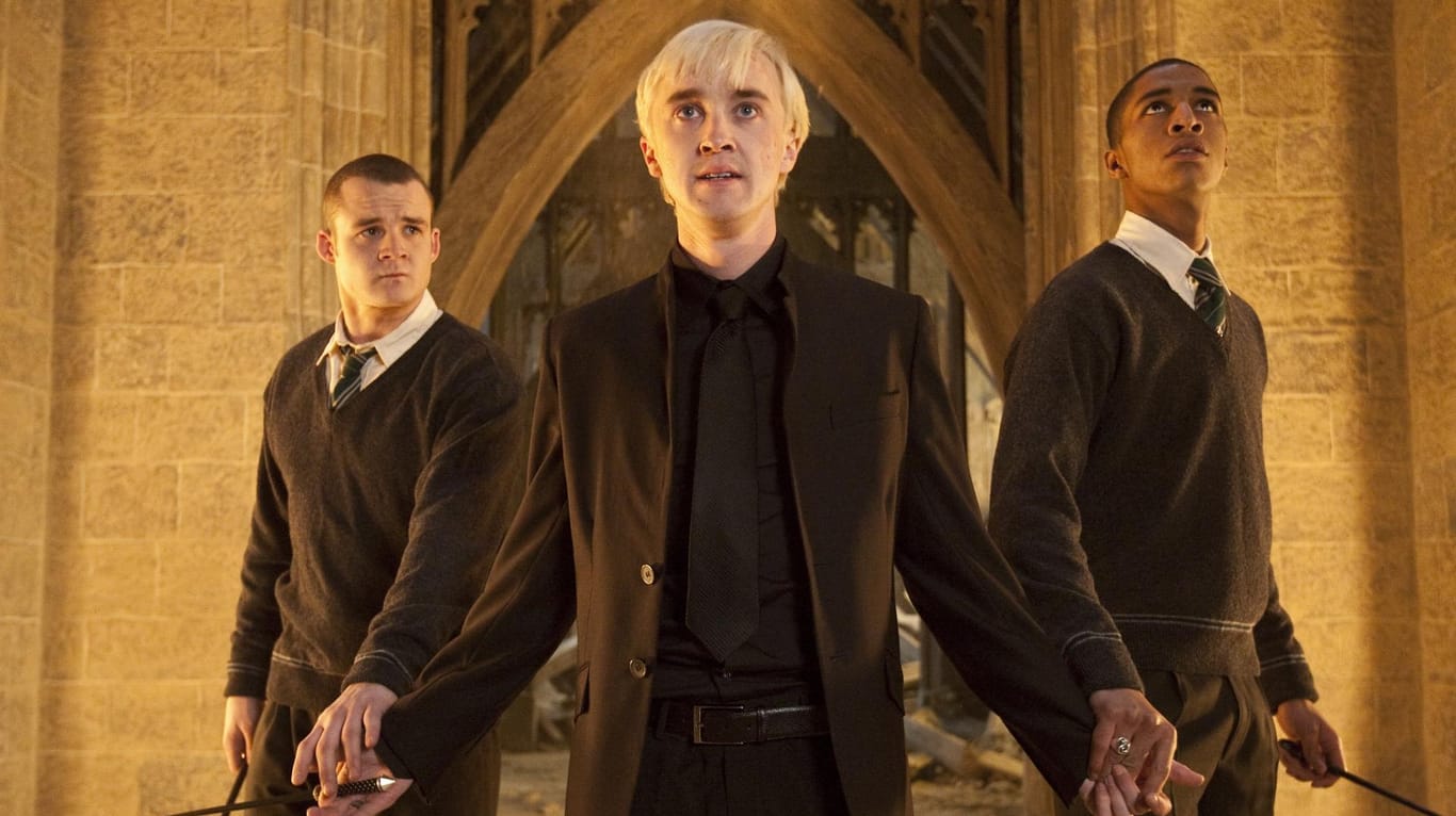 Josh Herdman, Tom Felton und Louis Cordice (v.l.) spielten die Fieslinge in "Harry Potter und die Heiligtümer des Todes".
