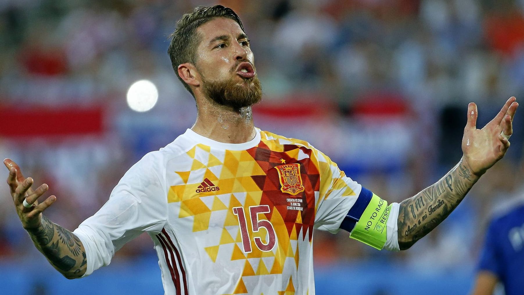 Sergio Ramos trifft mit Spanien im EM-Achtelfinale auf Italien.