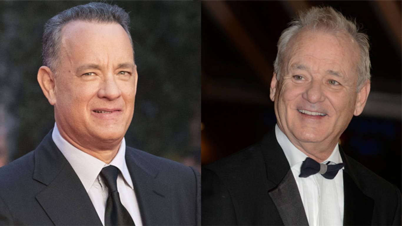 So ganz unähnlich sehen sich Tom Hanks (l) und Bill Murray (r) wirklich nicht.