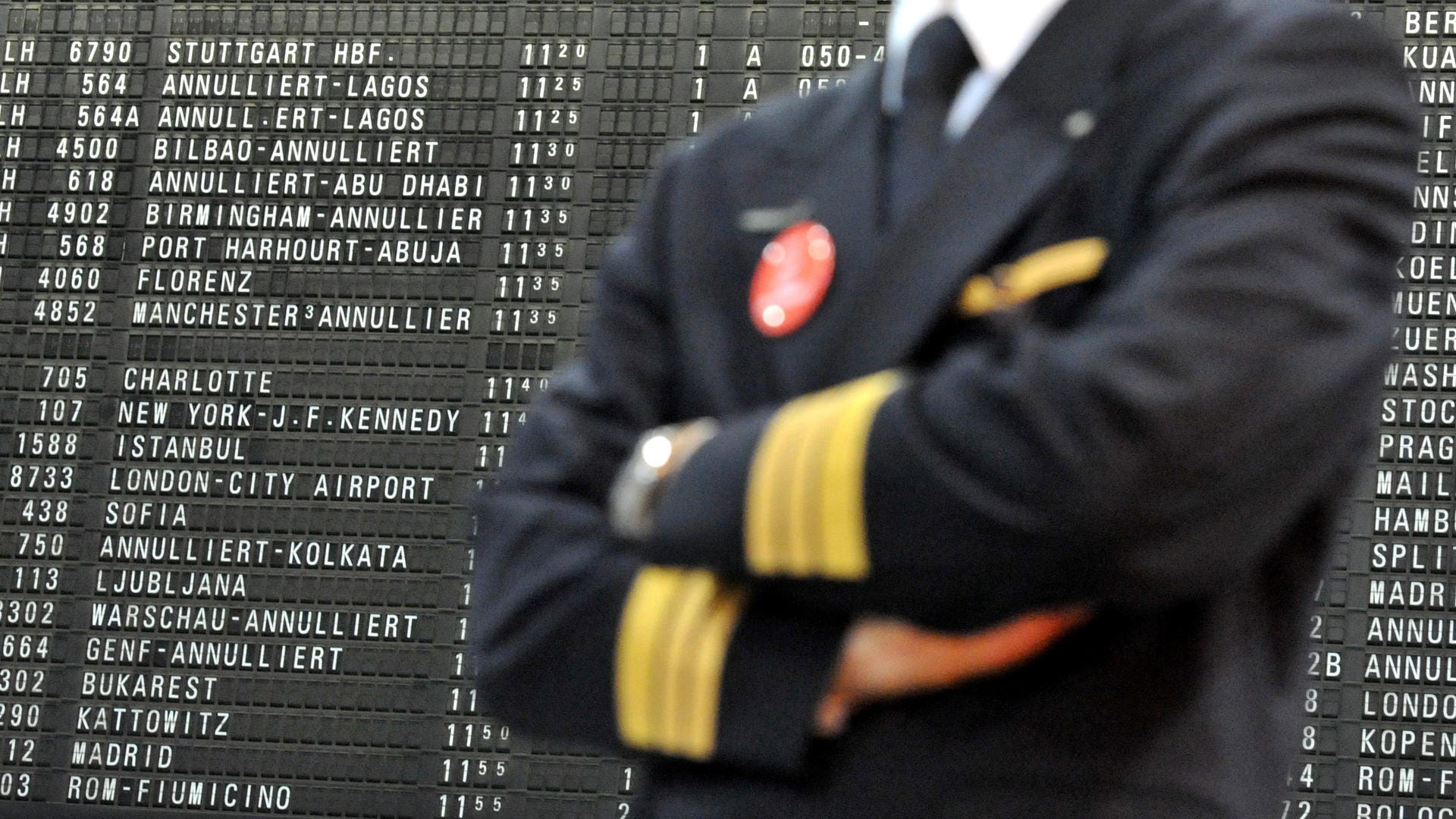 Lufthansa-Piloten streiken.