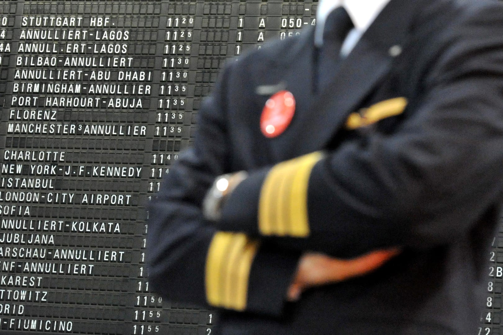 Lufthansa-Piloten streiken.