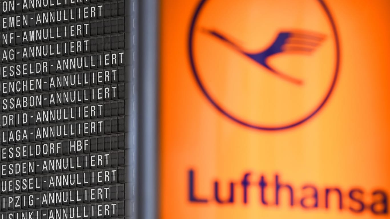 Aufgrund des Pilotenstreiks muss die Lufthansa viele Flüge annullieren.