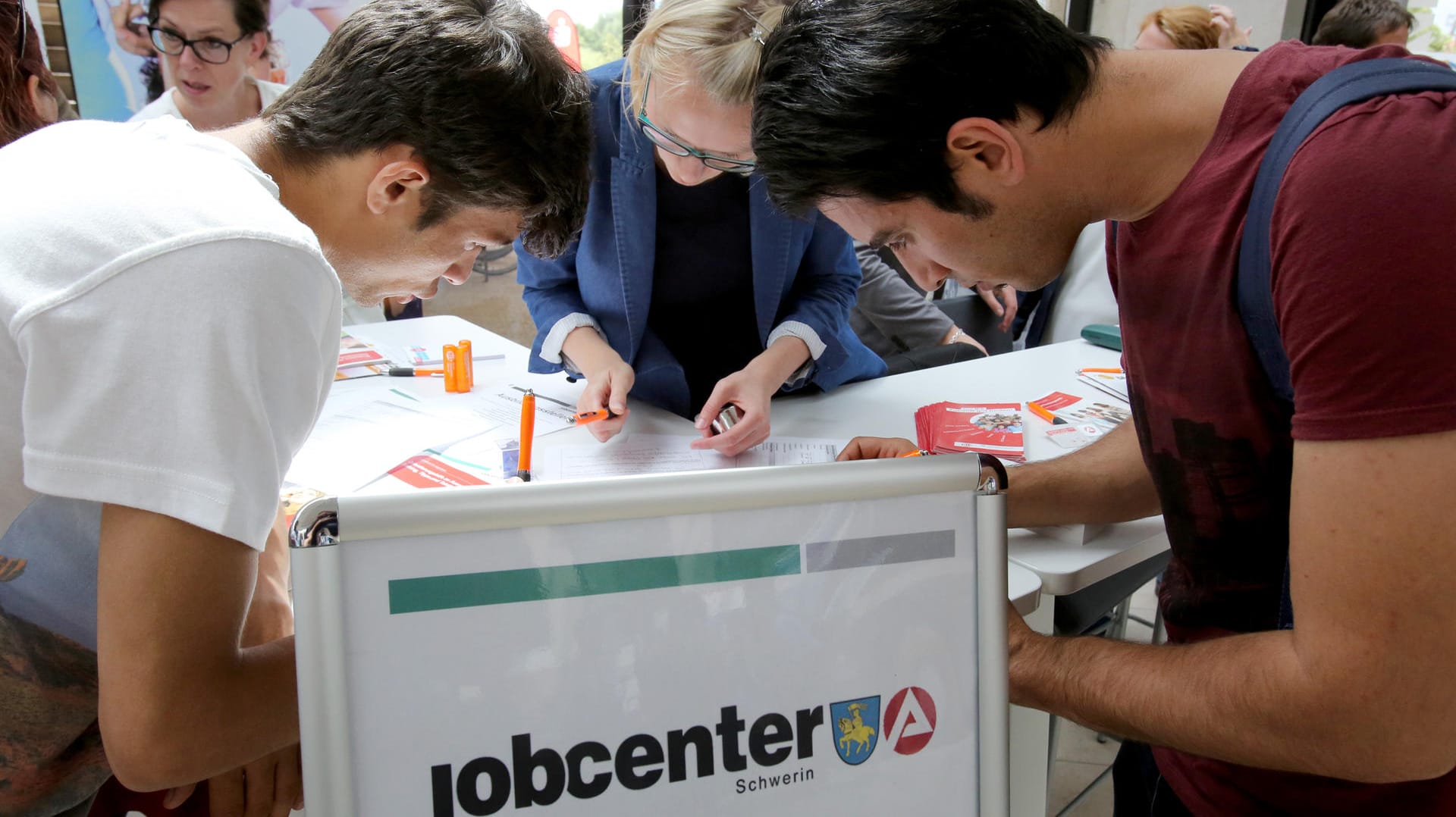 Ausbildungsmesse für Flüchtlinge.