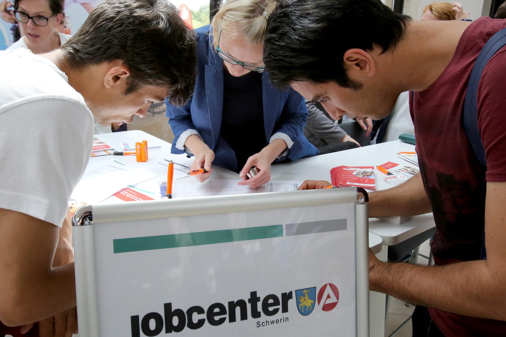 Ausbildungsmesse für Flüchtlinge.