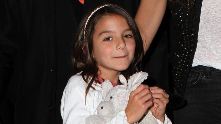 April 17 2015 New York City NY USA Suri Cruise accompanied her mother Katie Holmes to a film
