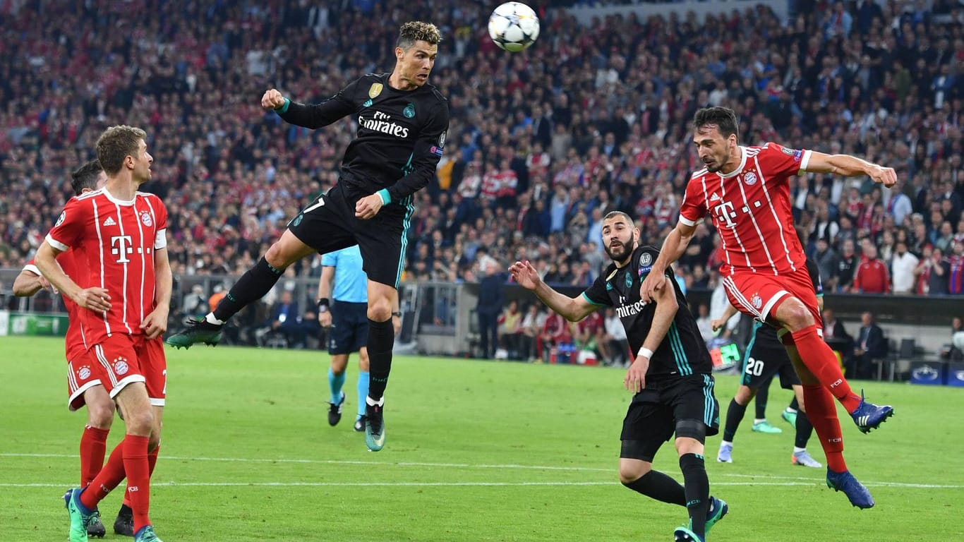 Tore am Fließband: Cristiano Ronaldo (m.) im Halbfinal-Hinspiel in München.