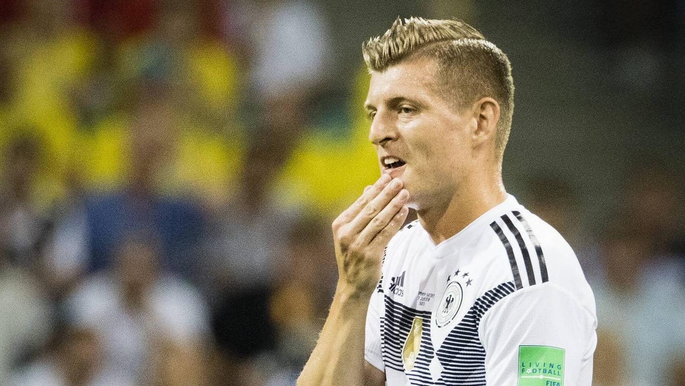Toni Kroos im Spiel gegen Schweden: Nach dem glücklichen Sieg beschwerte er sich über mangelnde Unterstützung in den Medien.