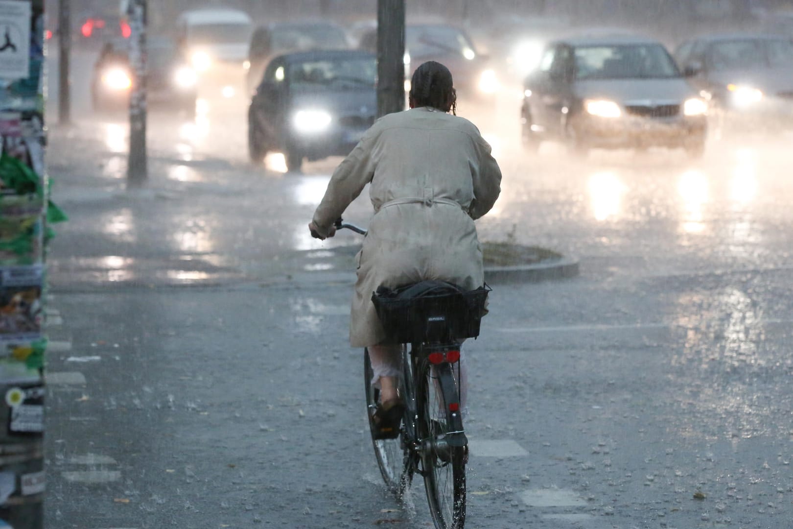 Hamburg: Unwetter und Starkregen herrschten gestern in der Hansestadt.