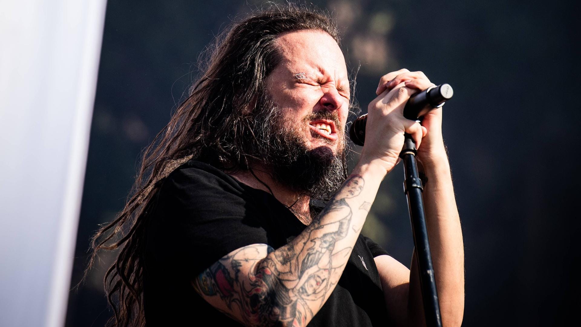 Bandmitglied: Jonathan Davis singt bei der Metal-Band Korn.