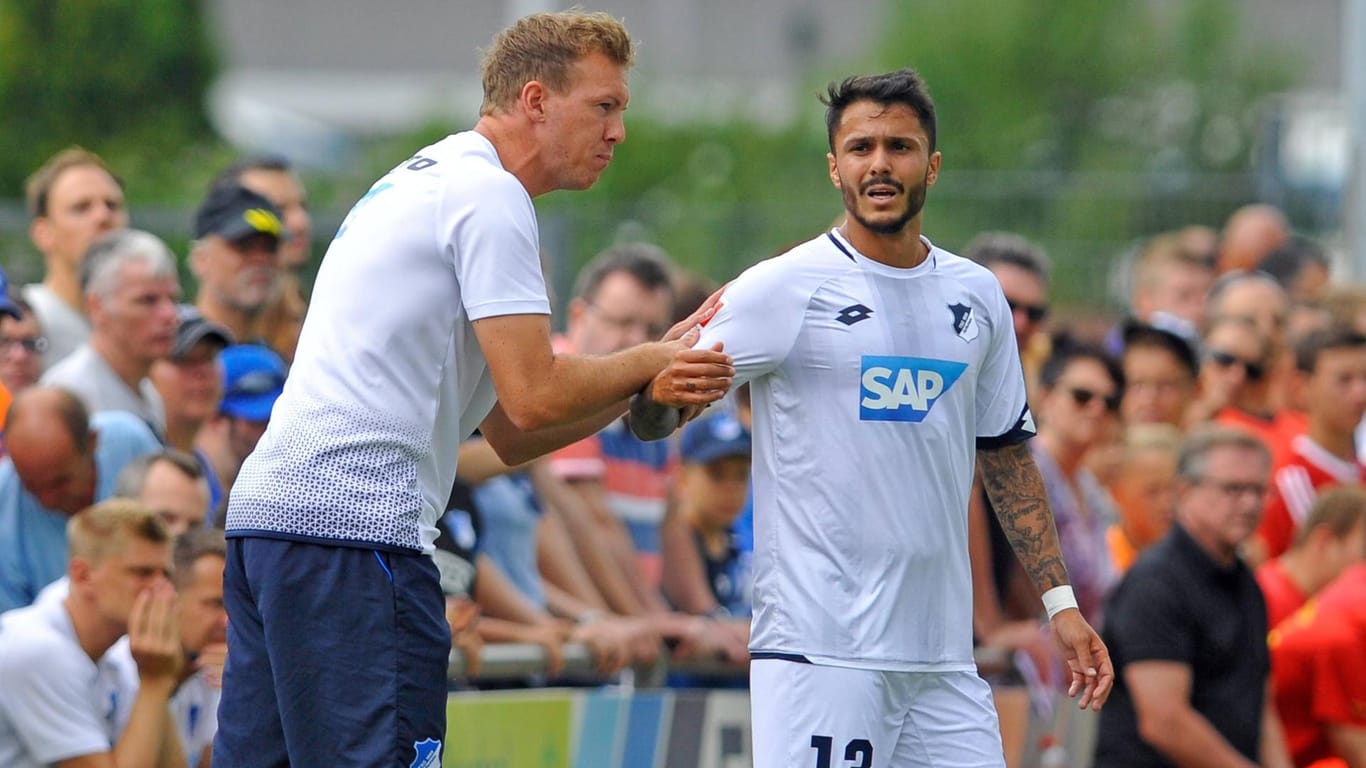 Hoffenheims Trainer Julian Nagelsmann setzt auf Neuzugang Leonardo Bittencourt.