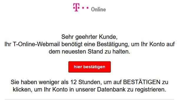 Diese Mail verschicken Betrüger.