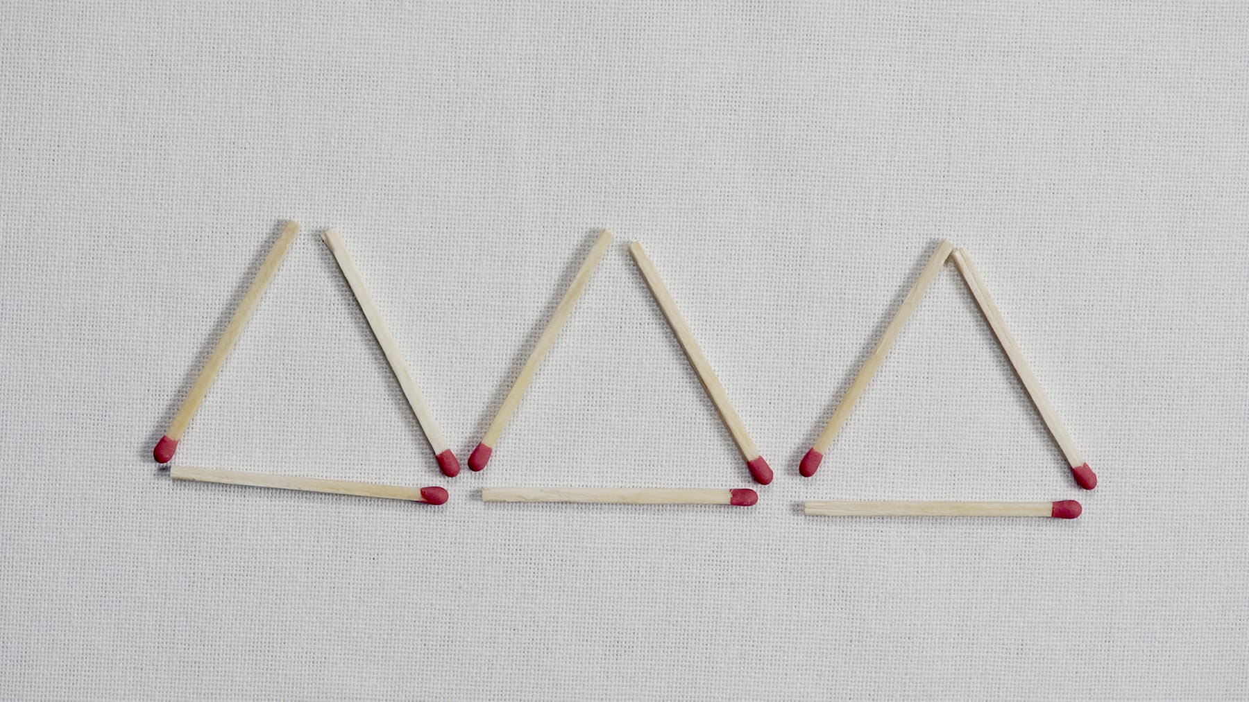 Logik-Rätsel: Zwei Streichhölzer liegen falsch