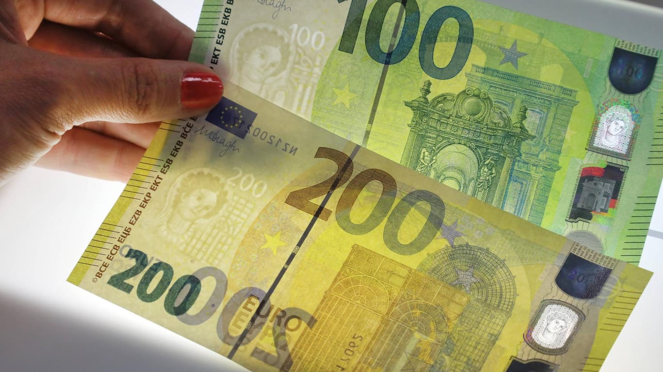 Ab Mai 2019: So sehen die neuen 100- und 200 Euro-Scheine aus.