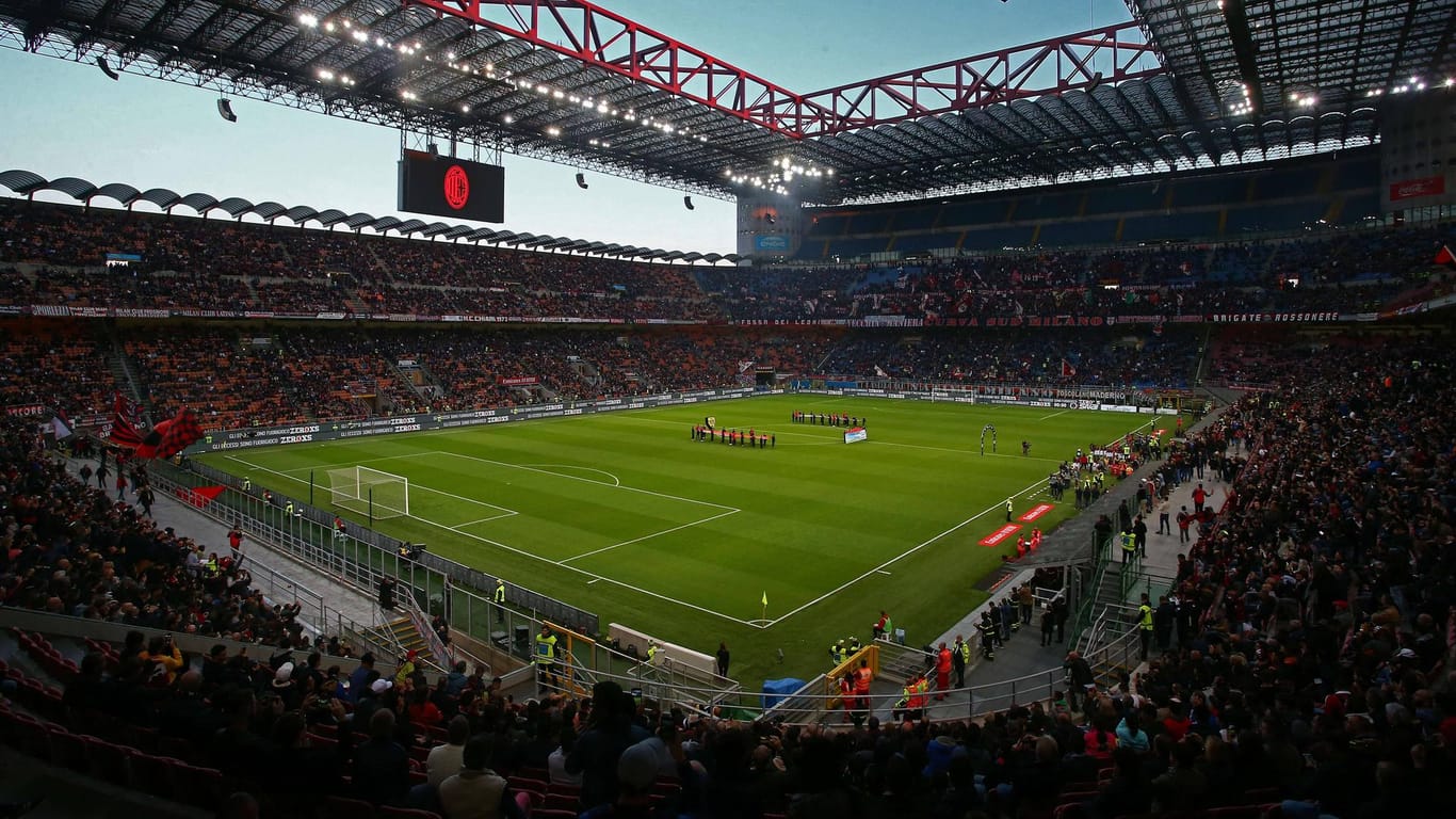 Das Giuseppe-Meazza-Stadion: Hier werden in der neuen Saison keine Europa-League-Spiele des AC Mailand stattfinden.
